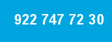 922 747 72 30 922 747 72 30